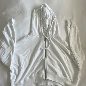 Cropped whit Hollister jacket